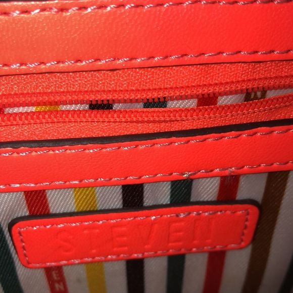 Neon Orange Steven by Steven Madden Cross Body Purse - Picture 6 of 15